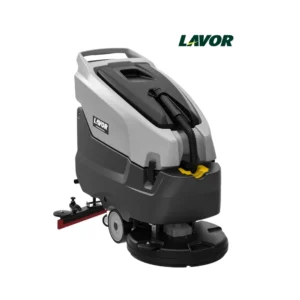 Fregadora automática Lavor Moving 55 vista frontal con boquilla 800 mm