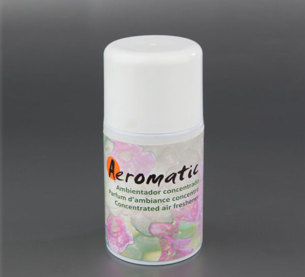 250ml aerosol air freshener can with directional nozzle and safety cap, compatible with standard dispensers, available in multiple scents