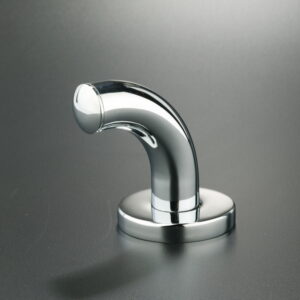 Percha curva de baño en latón brillante A3011BRB con fijación anti-giro
