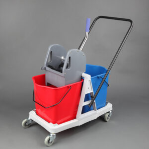 Carro de limpieza con dos cubos de 25L para hostelería y colectividades