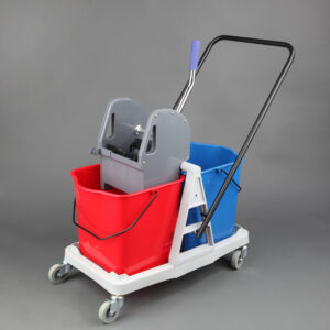 Carro de limpieza con dos cubos de 25L para hostelería y colectividades