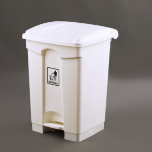 Papelera de pedal de plástico de 45L para recogida de residuos