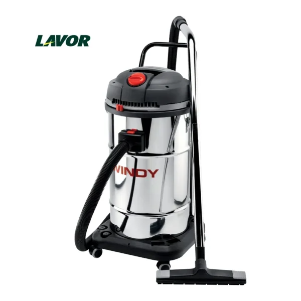 Aspiradora polvo y líquido Lavor Windy 265 IF con depósito inox vista frontal