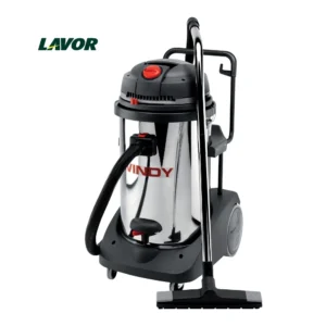 Aspiradora polvo y líquido Lavor Windy 378 IR con depósito inox vista frontal