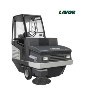 Barredora industrial Lavor SWL R 1300 DT Bin-Up con cabina acristalada y tolva elevada