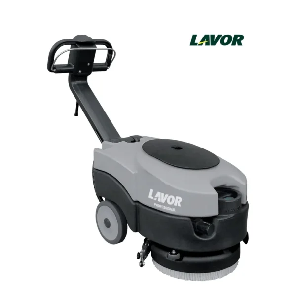 Fregadora automática Lavor Quick 36 vista frontal con boquilla de 460 mm