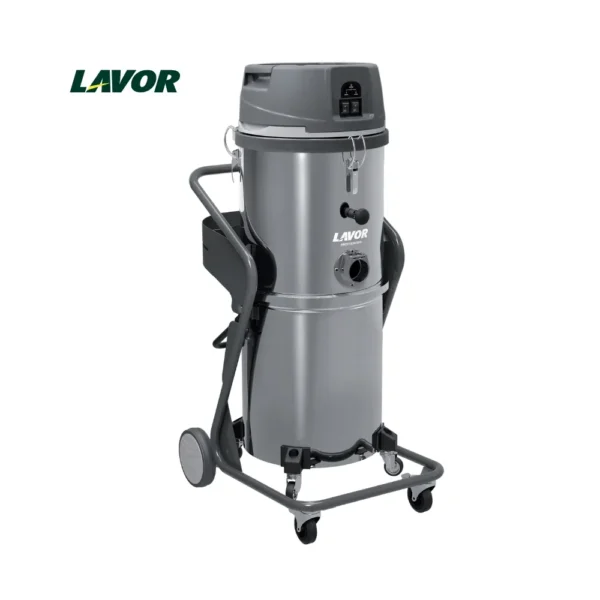 Aspiradora industrial Lavor SMX-R 80 con depósito inox vista frontal