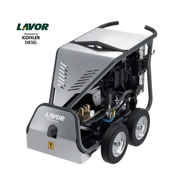 Lavor Thermic 26K, hidrolimpiadora industrial con motor diesel Kohler para astilleros y trabajos extremos