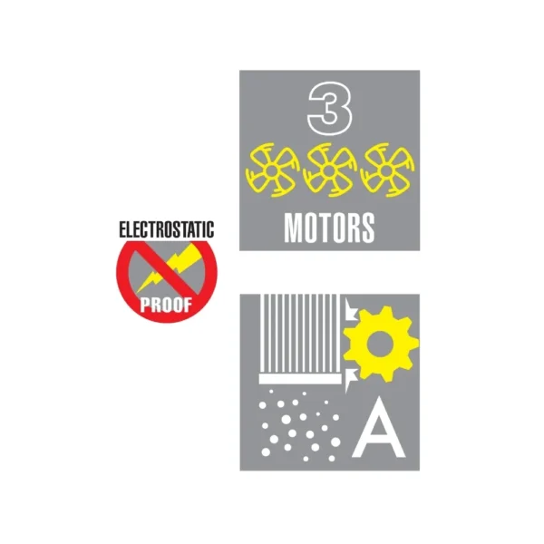 Detalle sistema de autolimpieza del filtro HEPA de la Lavor SMV100 3-36 SAH