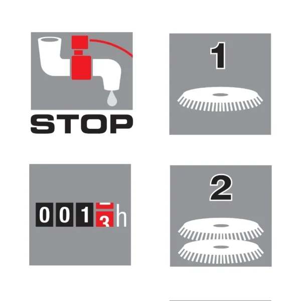 Detalle doble cepillo autonivelante de la Lavor Easy-R 66 BT