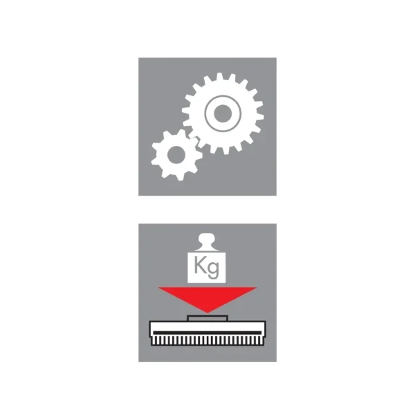Detalle engranaje helicoidal y empuñadura ergonómica del Lavor SDM-R 45 G