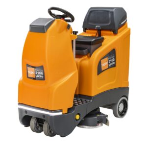 Fregadora con conductor TASKI swingo 2100micro 75L con tecnologías IntelliFlow e IntelliSpray integradas