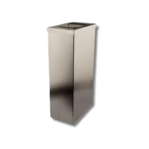 Papelera compresera H4020SSS inox premium 40L acero inoxidable AISI304 con acabado satinado Scotch, balancín PP negro y resistencia oxidación certificada 400+ horas