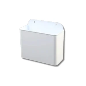 Papelera H7001CHP mural 13L chapa electrocincada pintada instalación fija para barras hostelería espacios reducidos