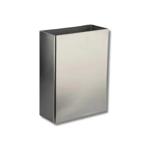 Papelera H7006SSS rectangular 25L acero inoxidable AISI304 satinado scotch antihuellas instalación versátil suelo pared oficinas colectividades