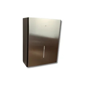 Papelera mural 10L acero inoxidable AISI304 satinado cubo interior metálico extraíble serie Alicante para oficinas