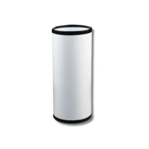 Paragüero circular 20L chapa electrocincada pintada complementos plásticos negro para oficinas recepciones espacios comerciales