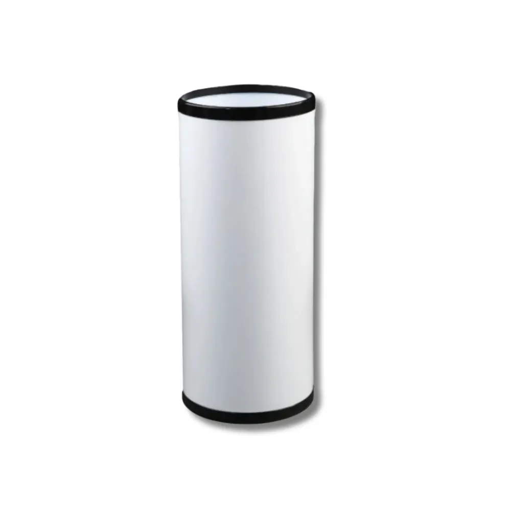 Paragüero circular 20L chapa electrocincada pintada complementos plásticos negro para oficinas recepciones espacios comerciales