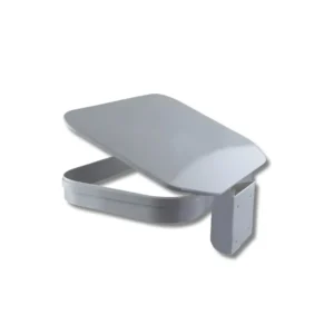 Portabolsas H8106BLC mural 80L/120L sistema papelera sin cuerpo chapa electrocincada blanco para gestión residuos con bolsa directa