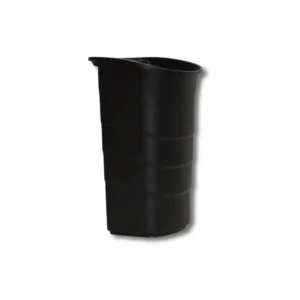 Cubo recolector largo 60L polipropileno negro 580×350×285mm compatible carros limpieza L1240CPN L1340CPN profesional