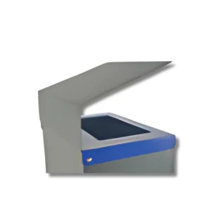 Complemento tejadillo RH4018TCP chapa electrocincada protección exterior para papeleras HR4018 y HR4118 con acabados colores personalizables contra intemperie