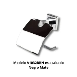 Portarrollos tapa A1032BRN Octante tubo latón cuadrado 16×16mm base aleación Zamac cincada cuadrada embellecedor latón torneado cuadrado 50×50mm acabado negro mate tapa protectora eje central sistema antigiro dimensiones 130×130×67mm peso 0,408kg capacidad rollos Ø14cm resistencia oxidación 300h protección papel humedad diseño geométrico minimalista hotel boutique restaurante alta gama baños ducha contemporáneo arquitectónico profesional colectividades durabilidad coherencia estética uniforme