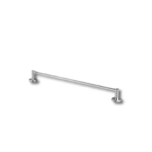 Toallero barra A2313BRB Carlinga estructura tubo latón Ø20mm espesor 1,0mm barra tubo latón Ø12mm espesor 0,8mm doble apoyo base anclaje Zamac cincada embellecedor latón torneado Ø50mm espesor 2,0mm recubrimiento cromo 0,40 µm acabado cromo brillo pulido espejo longitud 60cm dimensiones 650×75mm peso 0,510kg resistencia oxidación superior 300h toallas hotel profesional premium