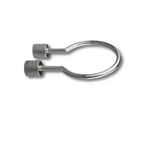 Anillo soporte A9260BRB latón cromado acabado cromo brillo diseño anillo instalación horizontal pared diámetro interior 70mm separación pared 40mm dimensiones 80×120mm peso 145g reposo secador pelo pistola hotel gimnasio spa colectividades profesional durabilidad uso intensivo compatibilidad universal