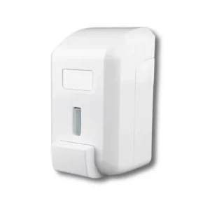 Dispensador jabón espuma C6025ABB-P plástico ABS blanco cerradura superior centrada llave doble ranura válvula dosificadora 1ml carga específica 212×115×115mm 445g para higiene profesional segura hoteles restaurantes oficinas