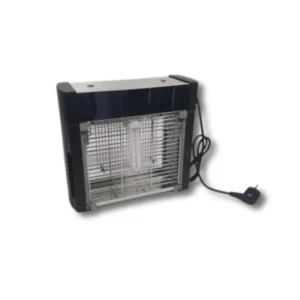 Matainsectos eléctrico D420522SN inoxidable lámpara CFL 18W E27 descarga 2500V cobertura 45-90m² diurna nocturna alimentación 220V 50Hz consumo 20W dimensiones 355×290×115mm 2,7kg cumplimiento UNE-EN 60335-1 60335-2-59 directivas baja tensión 73/23/CEE 93/68/CEE RoHS RAEE para control insectos voladores profesional hoteles restaurantes industrias alimentarias