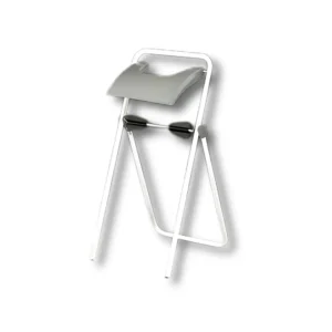 Soporte bobinas suelo E6530PLG tubo redondo acero Ø22mm lacado blanco sierra polipropileno inyectado gris muelle presión eje central acero Ø14mm cincado dimensiones 415×465×855mm peso 1,8kg capacidad bobinas Ø32cm×28cm rango mandril 45-75mm resistencia oxidación 300+ horas nieblas salinas para papel industrial profesional talleres industrias almacenes