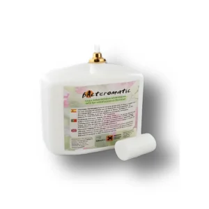 Carga higienizante K3010BCM urinarios aseos 500ml 500 actuaciones válvula dosificadora latón dorado 1,0mm bote polietileno HDPE blanco dimensiones 120×62×145mm peso 0,500kg autonomía 30 días compatible dispensador bActeromatic G2010ABEW higienización profesional sanitarios