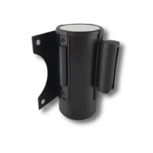 Base pared V4120SSB acero inoxidable AISI304 1,2mm cinta extensible nylon negra 3,0m longitud dimensiones 120×95×120mm peso 0,4kg acabado brillo serie Industriales fijación pared control accesos delimitación zonas higiénicas instalaciones profesionales sanitarias industrias alimentarias premium