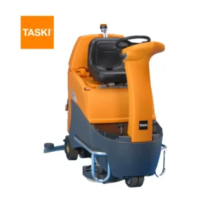 Fregadora con conductor TASKI swingo 2500 95L con dirección 4 ruedas y tecnología IntelliFlow