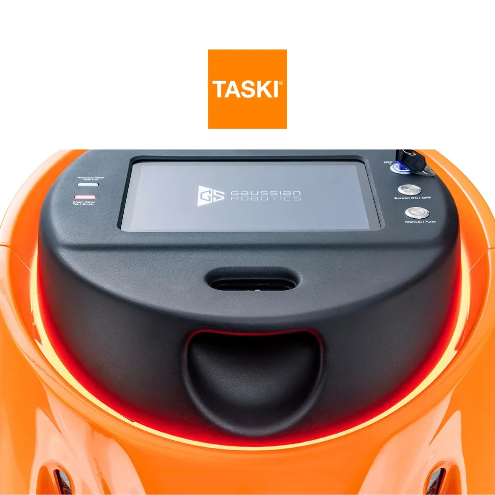 vista del panel de control del robot fregadora Taski ecobot 50