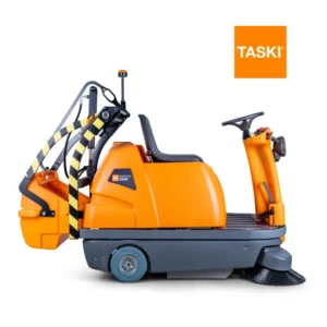 Barredora conductor TASKI balimat 6500 HD ancho barrido 110cm depósito 90L sistema TRS almacén industrial