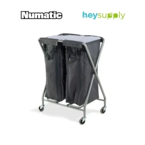 Carro de ropa Numatic NX1002 con bolsas gemelas lavables 2x100L y sistema plegable compacto