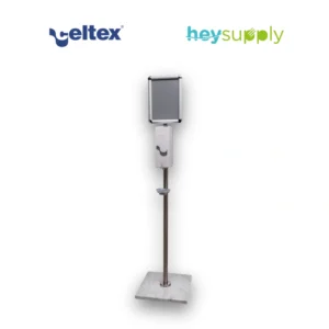 Soporte vertical dispensador gel desinfectante