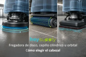 Fregadora de disco rodillo u orbital